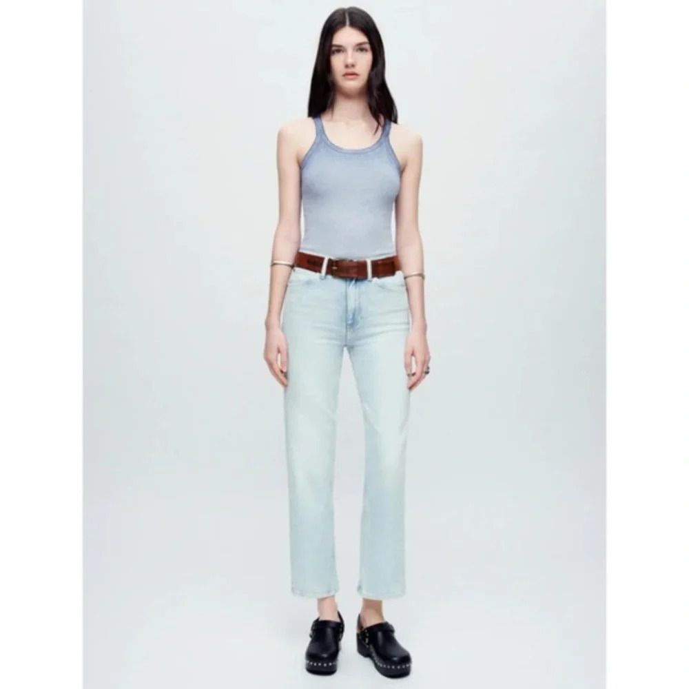 RE/DONE 70’s Crop Boot Cut Denim Jeans Calm Waters $285 msrp Size 30